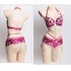 2Pieces Tribal Belly Dance Bra and Belt Belly Dancing Outfit Belly Dancer Costumes for Women