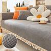 Cuscino per Divano Chaise in Velluto Stile Pastorale Ispessito Universale per Tutte le Stagioni Copridivano Antiscivolo Copertura Completa Combinazione Calda