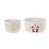 maebata Disney Mickey Minnie Flower Microwave Pack of 65089 & (Set 2)