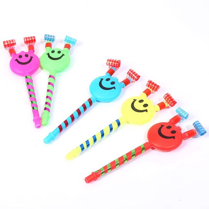 Barn Mellanstor Smiley Face Party Tuta Clown Blåsleksak