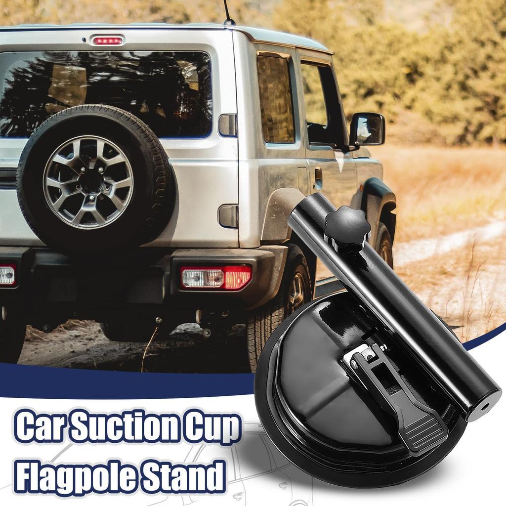Suction Cup Flagpole Telescopic Flag Holder Flag Pole No Drilling Car Flagpole Mounting Bracket Truck Flagpole Stand