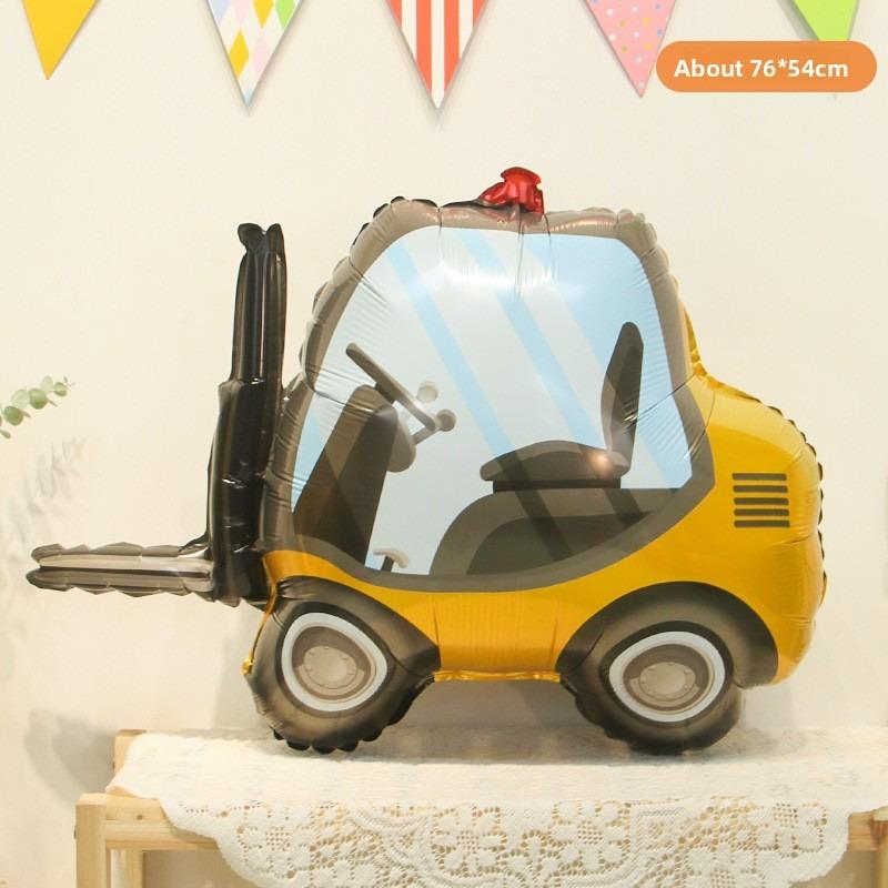 

Милые мультяшные шары из алюминиевой фольги в виде машинок, Первый день рождения, Детская вечеринка по случаю дня рождения, Детский сад, Полицейская машина, Оформление сцены с пожарной машиной Q version forklift
