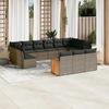 VidaXL Garden Lounge Set with Cushions 13 Pcs, Patio Sofas, Patio Furniture Set, Outdoor Furniture, Grey 3228139