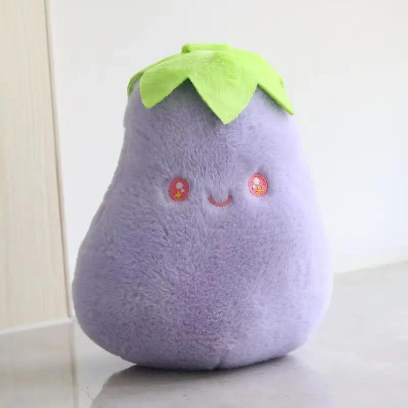 Fruit & Vegetable Plush Toy Set: Watermelon, Pineapple, Banana, Peach, Strawberry, Mango Cloth Dolls