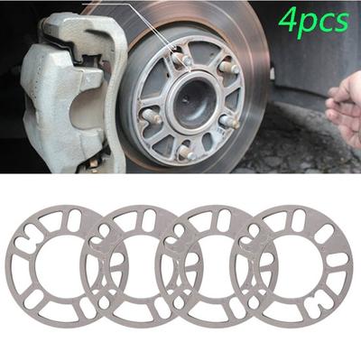 4Pcs 3mm 5mm Universal Aluminum 8mm 10mm Car Alloy Wheel Tire Spacers Shims Set