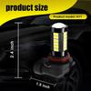 2 PCS 9006 Car LED Fog Light Bulbs, 6500K White Super Bright Anti-fog Lights, 12V Plug and Play 1500 Lumen Power LED Bulbs, Universal for Car, Truck,