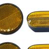 4 Pieces Reflector Light Reflective Strip Replacement Part for Trailer Bike Car