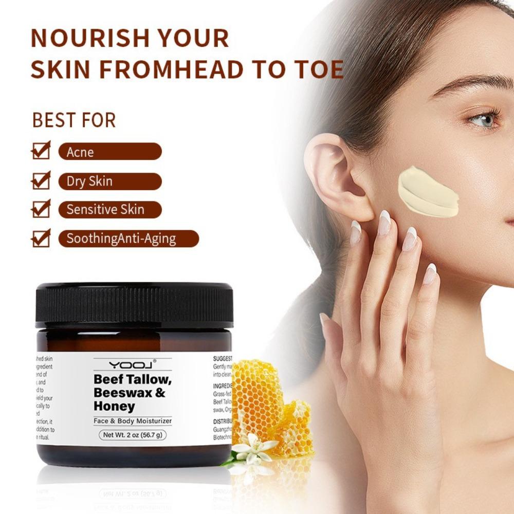 Brightening Beef Tallow Beeswax Gentle Skin Balm Skin Care Moisturizing Cream