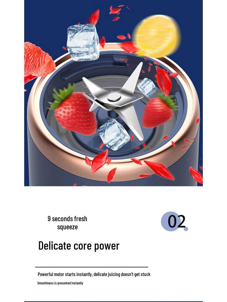 Portable Rechargeable Multi-Function Juicer Cup for Home Use
