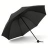 1pc Manual Folding Umbrella, 3-Fold Umbrella, Dual Purpose Sainy Season, Simple Business Umbrella, Solid Color Men & Women Umbrella, Single-Person