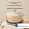 Mingjue Non-stick Enamel Casserole Pot, Aluminum Alloy, Induction Compatible, for Stew and Soup.