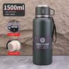 Large-Capacity Thermos Cup for Car Use, 316 Stainless Steel Water Cup for Men, Outdoor Portable Sports Thermos, Student Cup 1L