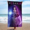 M-M3GAN 2.0 M-movie Microfiber Blanket Quick Drying Beach Towels Oversized Printing Super Absorbent Pool Towel Blanket