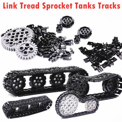 Technische Teile 3711 3873 57518 57519 Baustein Stein Verbindung Kette Kettenrad Panzer Ketten Nieten Maschinenbau Spielzeug