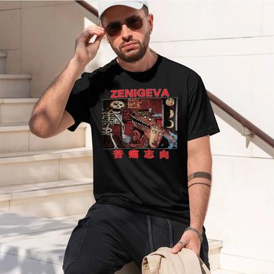 Zeni Geva Desire for Agony schweres Retro-T-Shirt mit Aufdruck, lustig, Rundhalsausschnitt, für den täglichen Gebrauch
