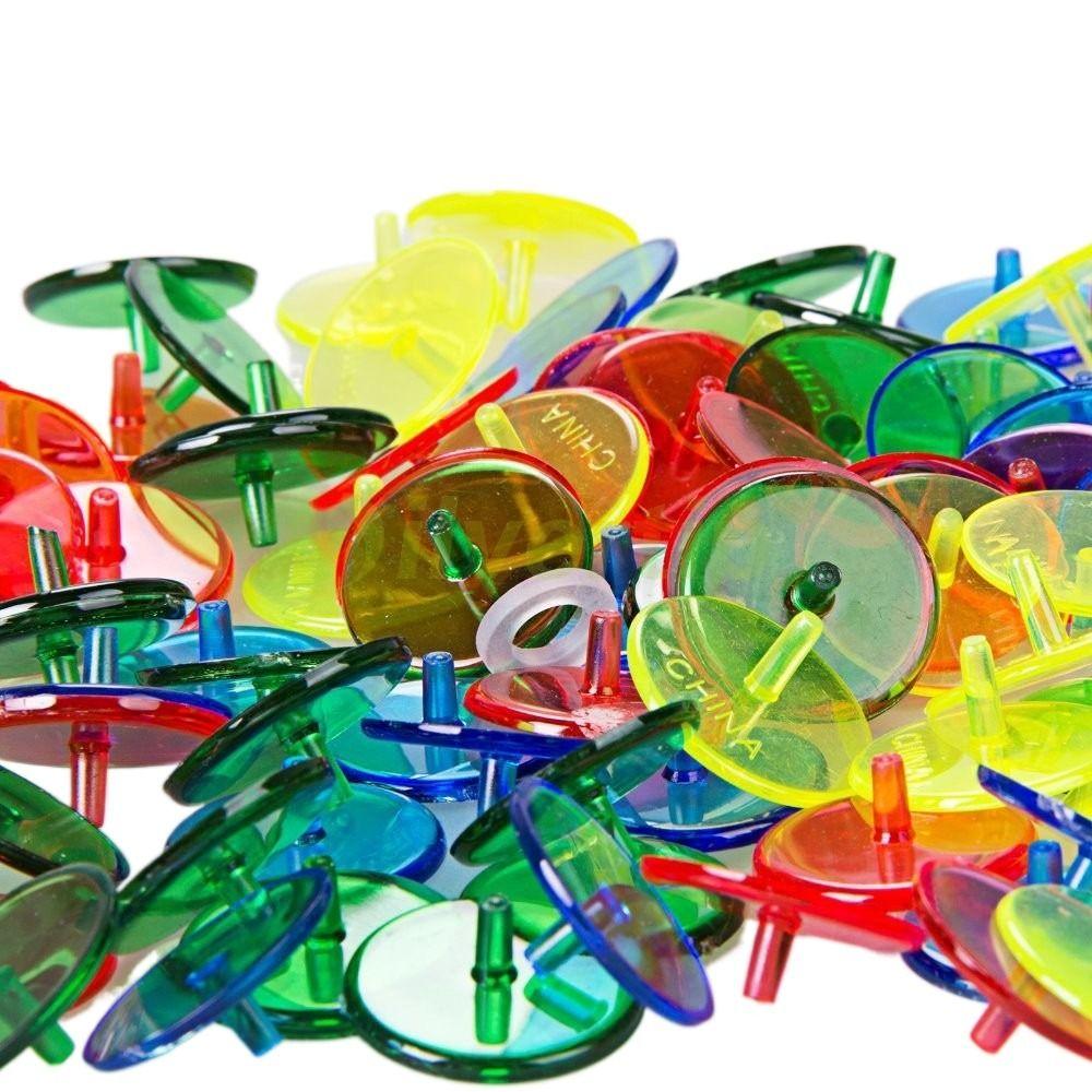 50PCS Assorted Color Transparent Golf Ball Marker Position Markers  Play Golf   Golf Lover