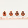 S925 Silver Needle Korean Temperament Cute Colored Avocado Small Stud Earrings Sweet Girl Small Fresh Earrings Woman