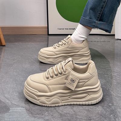 Women's White Shoes New Spring Versatile Casual Instagram Shoes Platform Fashion Sneakers