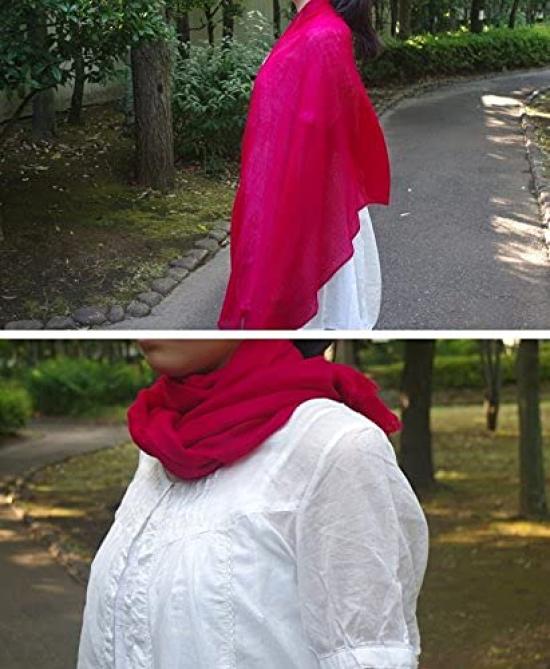 all over the Large Silk and Wool Stole for Men and Cashmere Perfect for and 77th Birthdays [.a world] Women, Fall/Winter, Purple, Touch, 70th, 77th,