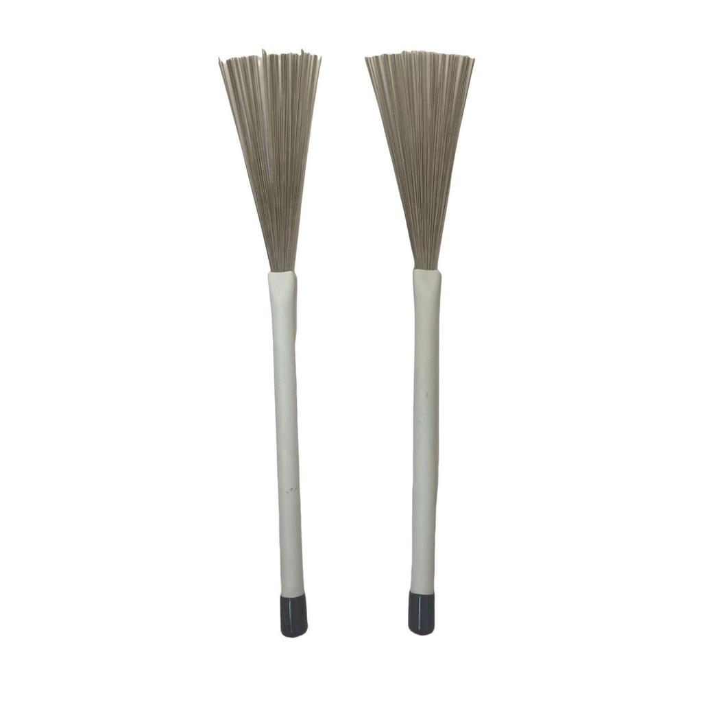 Percussion Accessories: Box Drum Sticks & Retractable Steel Wire Brushes