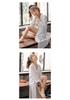 Korean Style Waffle Bathrobe: Lightweight, Breathable, Absorbent Women's Summer Pajamas for Sauna and Hot Spring.