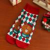 Cartoon Coral Fleece Socks Santa Claus Bed Socks New Sleep Stockings  Autumn and Winter