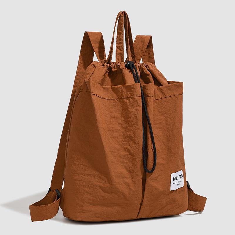 New Versatile Backpack Travel Backpack Large Capacity Bag Casual Light Cloth Bag Women's Sports Backpack