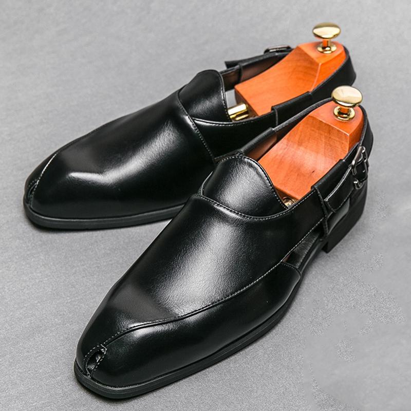 

Летние Роскошные Дизайнерские Новые Мужские Гладиаторы Пряжка для Ремня PU Кожа Повседневная Обувь Мужские Дышащие Пляжные Сандалии Уличные Шлепанцы 38