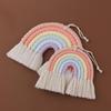 Weaving Ornaments Nordic Kid Rooms Wall Hanging Rainbow Shaped 2 Sizes To Choose