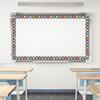 82Ft Bright Boho Bulletin Board Border Composition Smile Face Star Heart Plaid Stripe Adhesive Border Trim for Classroom Chalkboard Wall Decor