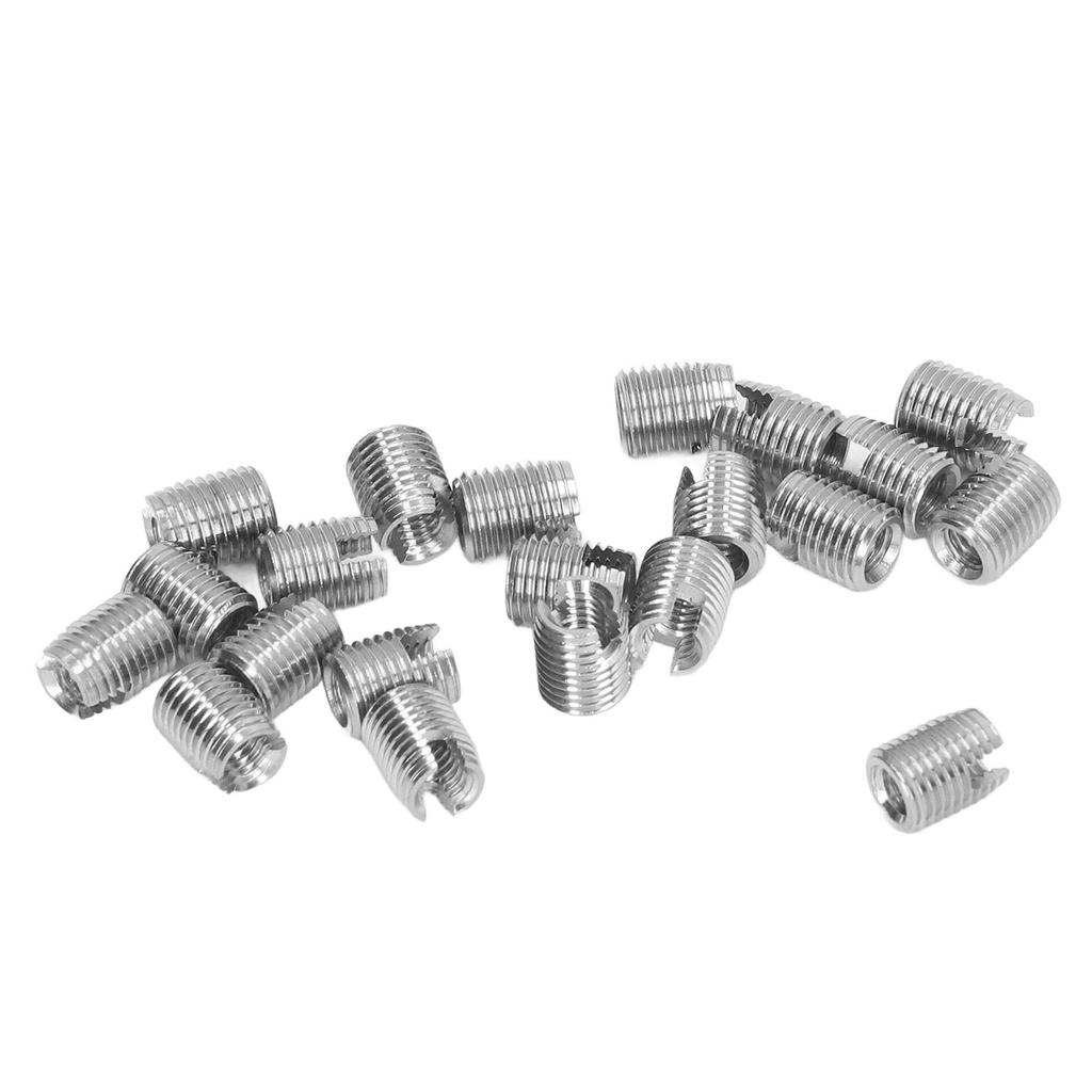 20Pcs Self Tapping Threaded Insert M4x0.7 Male Thread M6.5x0.75 Female Thread 8mm Length