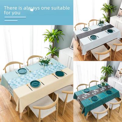 Nordic Thickened PVC Heat-Resistant, Waterproof, Oil-Proof, Anti-Scalding Tablecloth and Placemat