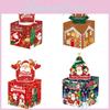 Christmas Themed Pattern Paper Box Set Holiday Decoration Props For Party Gifts And Celebrations