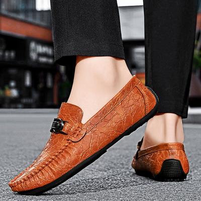 Chaussures pour hommes en cuir de haute qualité Nouvelles Chaussures d'affaires formelles Respirantes Décontractées Mocassins Mode Extérieure Conduite Luxe Chaussures Mocassins