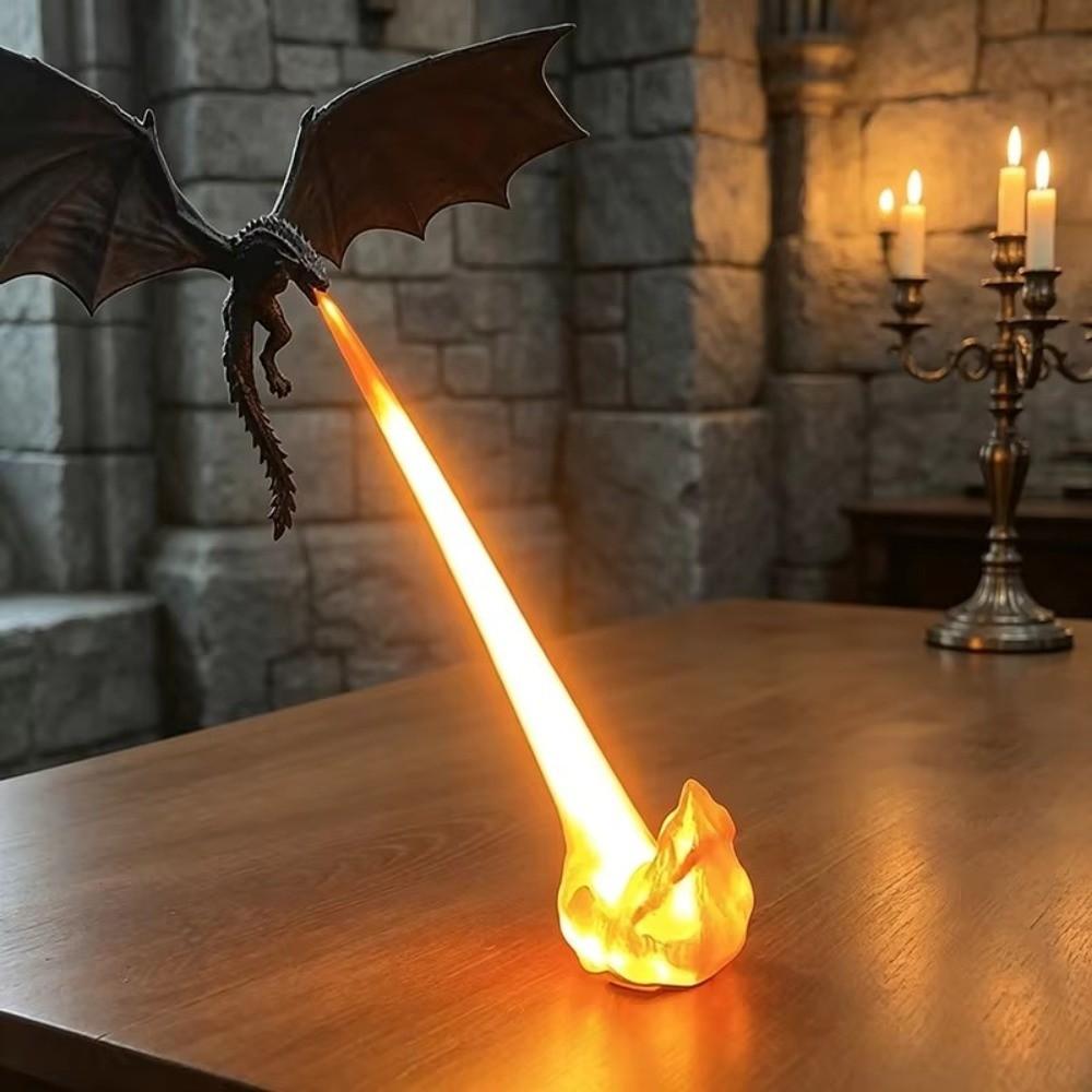 Černý drak Dekorativní lampa na knihovnu LED světlo Ozdoba na knihovnu Nový Dračí zarážka na knihy Dekorace knihovny