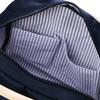 Mozu Backpack, A4 Size, Lightweight, Water-Repellent, Back Zipper, with Handle, 2-Way, Navy x Off-White