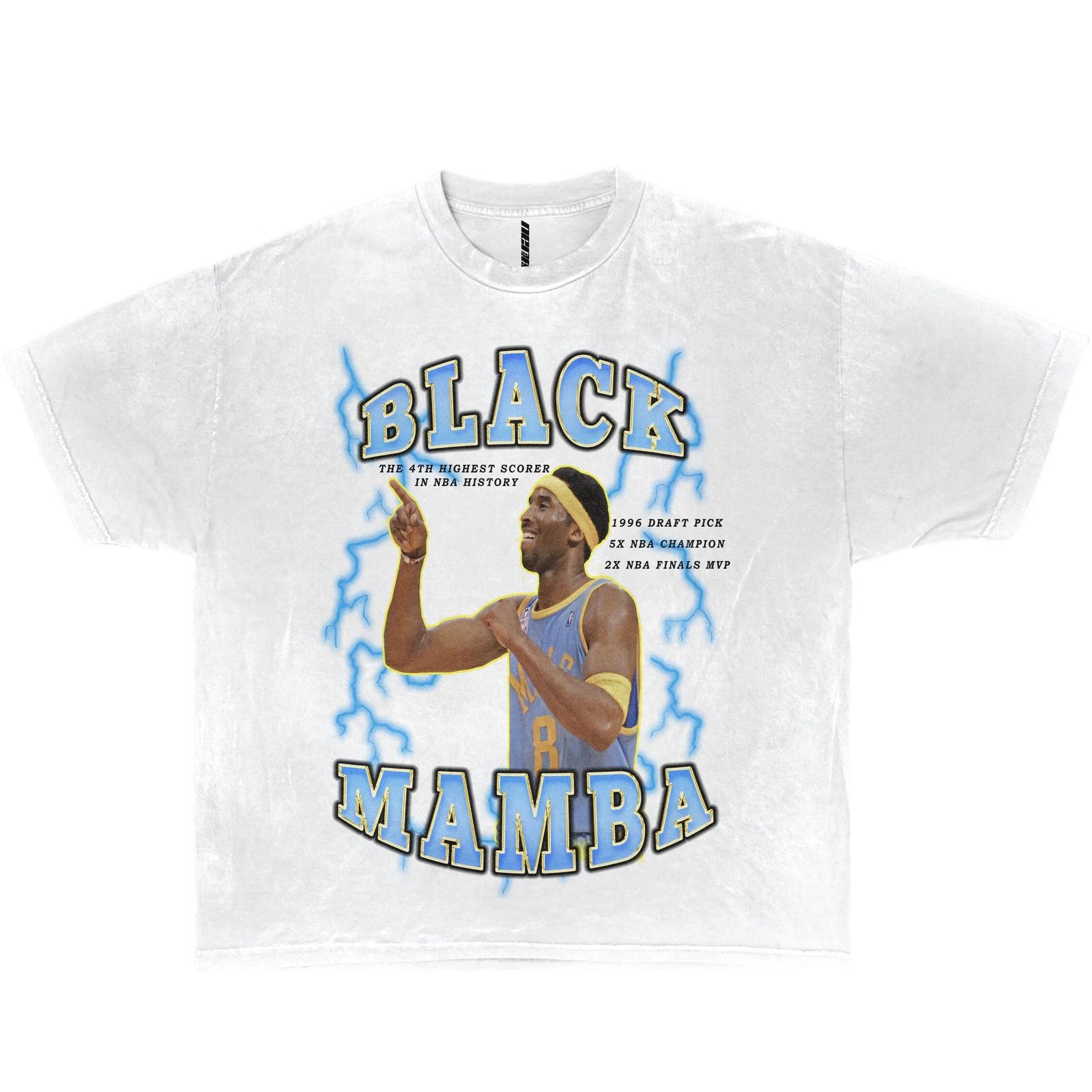 Kobe Bryant Black Mamba Championship Boxy Vintage Basketball Shirt Streetwear M