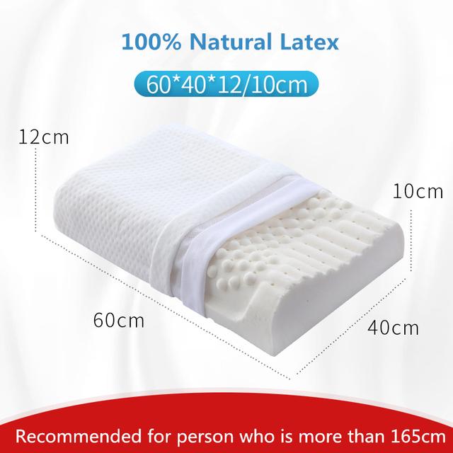 Thailand Natürliche Latex Kissen Bettwäsche Schlafen Gesundheit Pflege Orthopädische Kissen Massage Halswirbel Kissen Hals Kissen