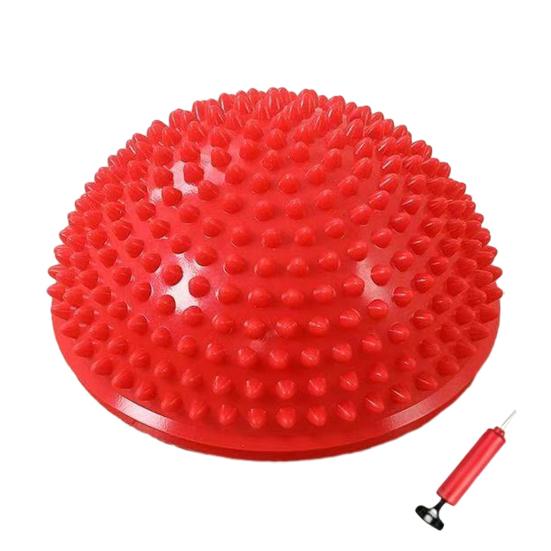 

Balance Ball Anti-Slip Thickened Base Hemispheric Massage Design Sensory Development Non-turning Balance Trainer Preschool Balance Activity Toy красный