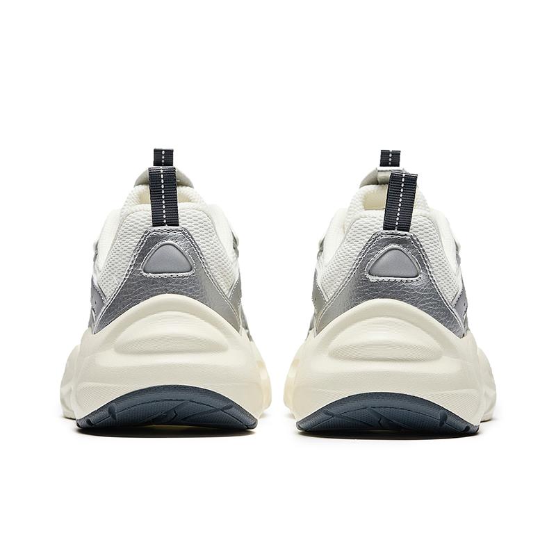 ANTA Millennium Glacier Women Retro Trendy Casual Dad Shoes Ivory White Silver Light Gray 922448810-3