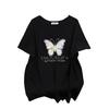 Women's Plus Size Mid-Length Loose Short-Sleeve Round Neck T-Shirt (200/300/350 Jin)