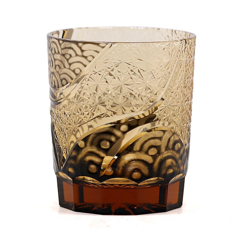Japanese High Quality Overlay Carving Glass Of  Edo Kiriko Sake Cups  Whiskey Glass Wine Glass With Gift Box