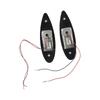 2x Red+Green Marine Boat Navigation LED Side Tear Drop Lights Vertical Mount 12V