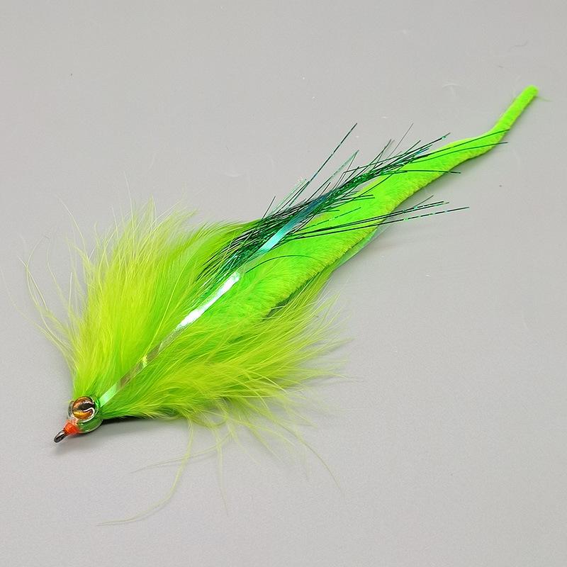 

LF196 Стримерная мушка «Драконий хвост» - Искусственная приманка Крючок для нахлыстовой рыбалки.