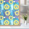 1Roll Adhesive Sunflower Window Film - Purple, Heat/UV Resistant, Home & Office Decor