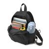 Trend Leather Film Men'S Bag, Crossbody Breast Bag, Street Hong Kong Wind Locomotive, Black Crossbody Bag, Casual Large-Capacity Breast Bag.
