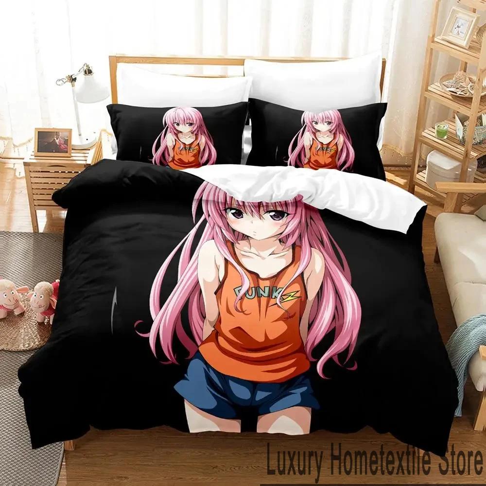 3D Print To Love Ru Darkness Bedding Set Boys Girls Twin Queen King Size Duvet Cover Pillowcase Bed Boys Adult