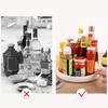 360° Rotating Spice Turntable - Non-Slip Organizer Tray for Kitchen Cabinets (Space-Saving)