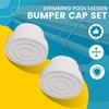 4 Pack Slip Resistant End Covers Rubber Buffer Replacement Accessories Swimming Pool Ladder Rubber Plugs for Pool Ladder