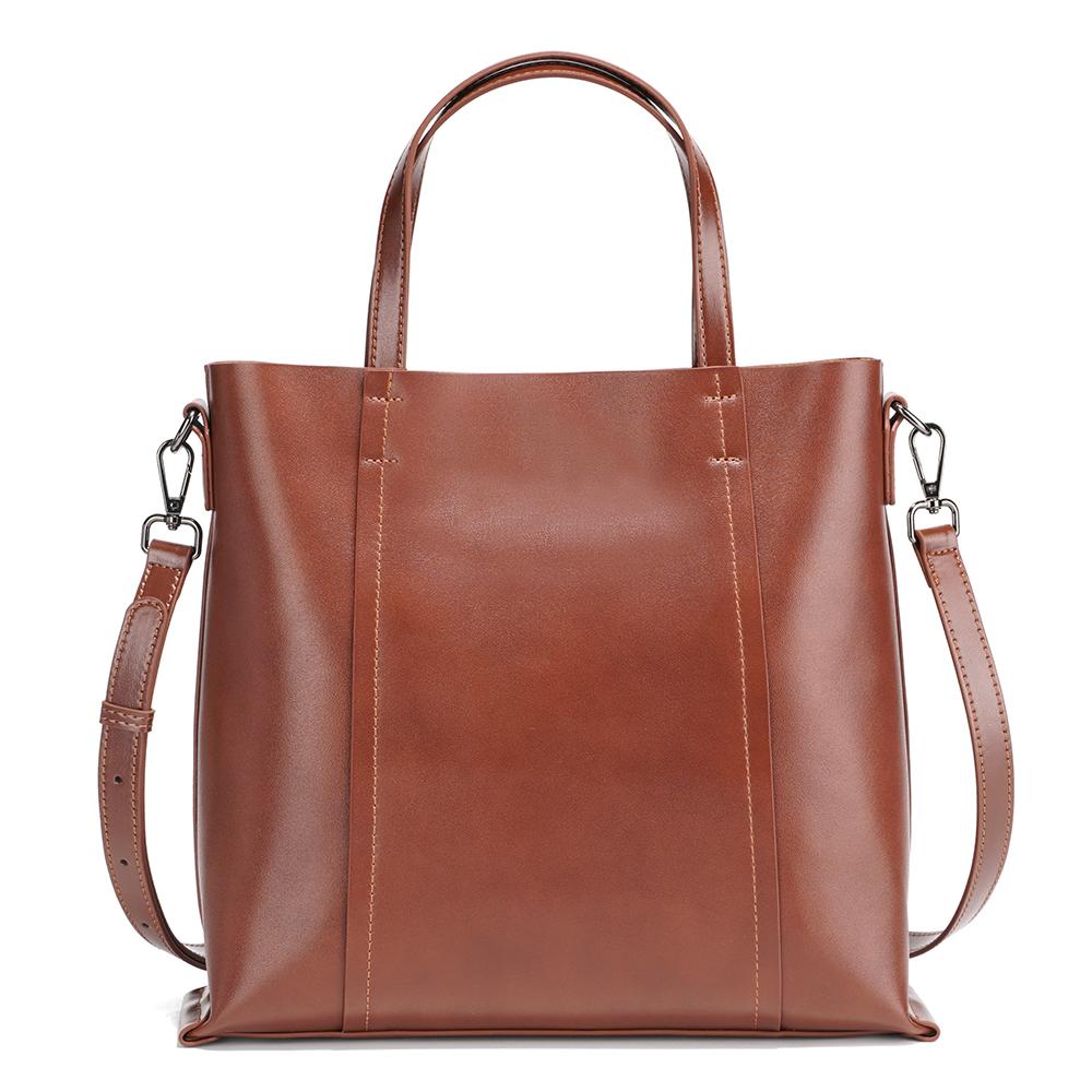Zency Genuine Leather Vintage Women Shoulder Bag